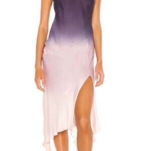 Young Fabulous & Broke Purple to Pink Asymmetrical Dress